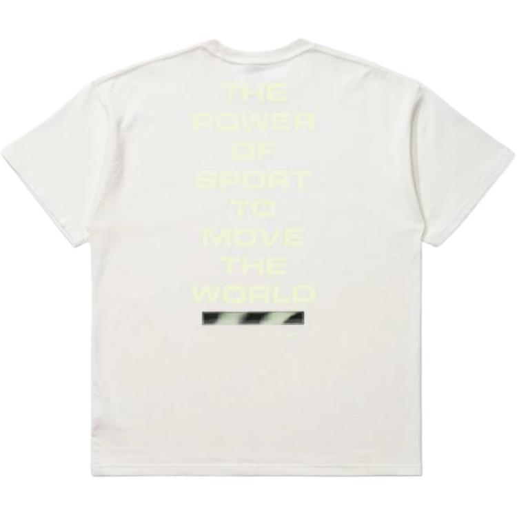 Nike  White Logo Print Crew Neck Short Sleeve T-Shirt CK2336-133 圖 3
