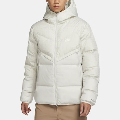 Nike White Winter Puffer Jacket with Plaid Patchwork and Hood. DD6964-072 Purchase Nike White Winter Puffer Jacket with Plaid Patchwork and Hood. DD6964-072