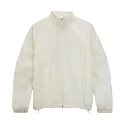 Nike White Zip-Up Long Sleeve Jacket with Stand Collar DM7296-133