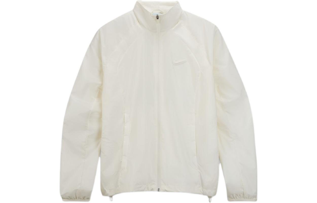 Nike  White Zip-Up Long Sleeve Jacket with Stand Collar DM7296-133 圖 2