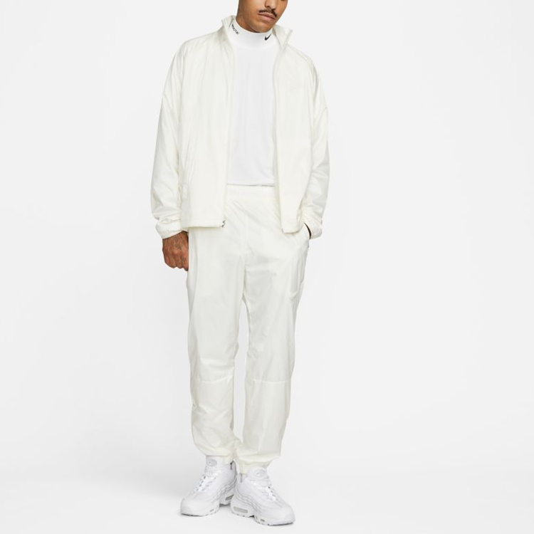 Nike  White Zip-Up Long Sleeve Jacket with Stand Collar DM7296-133 圖 5