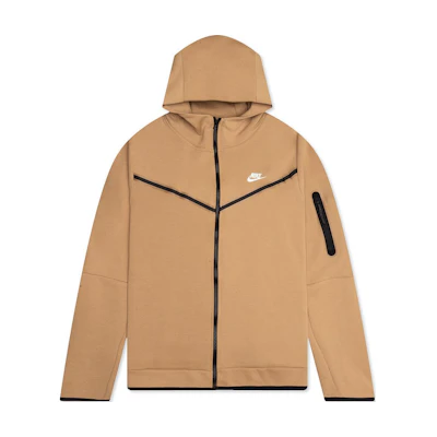 Nike Yellow Zip-Up Hoodie Jacket with Logo. CU4489-722