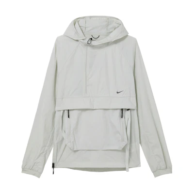 Nike A P S Lightweight Waterproof Hooded Jacket - Light Silver FN3873-034
