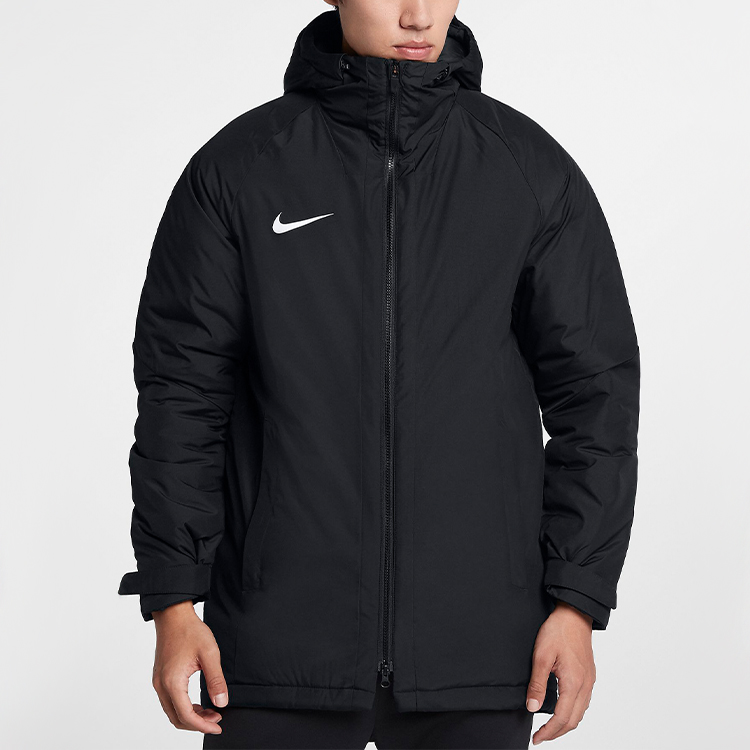 Shop Nike Academy18 Black Winter Football Parka Jacket 893799-010