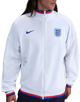 Nike Academy Pro England White Zip-Up Jacket with Striped Trim FZ9389-100 Buy Nike Academy Pro England White Zip-Up Jacket with Striped Trim FZ9389-100