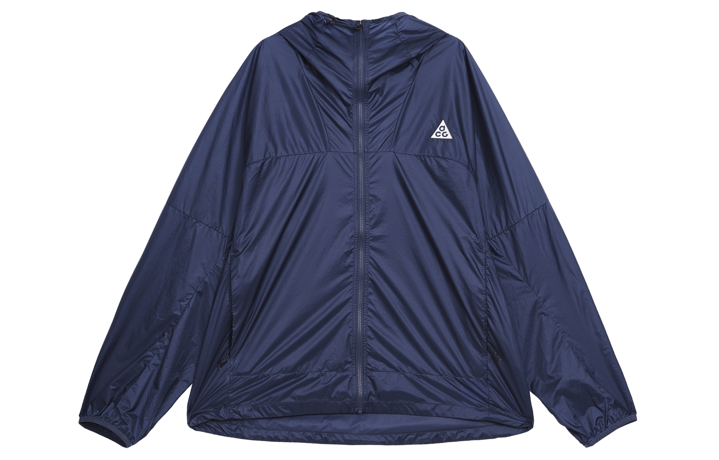 Nike ACG "Cinder Cone" Navy Blue Embroidered Hooded Windbreaker Jacket Men DB0979-437