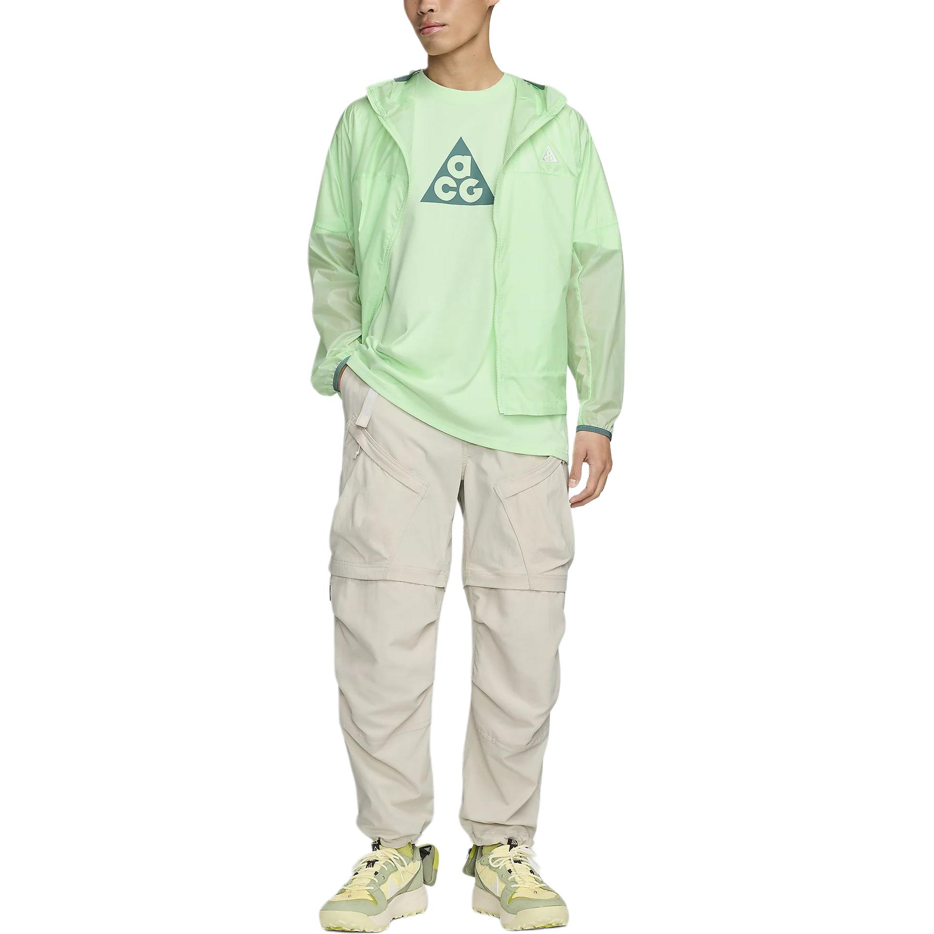 Nike ACG 'Cinder Cone' Solid Color Zip Hoodie Jacket Light Green DB0979-376 圖 4