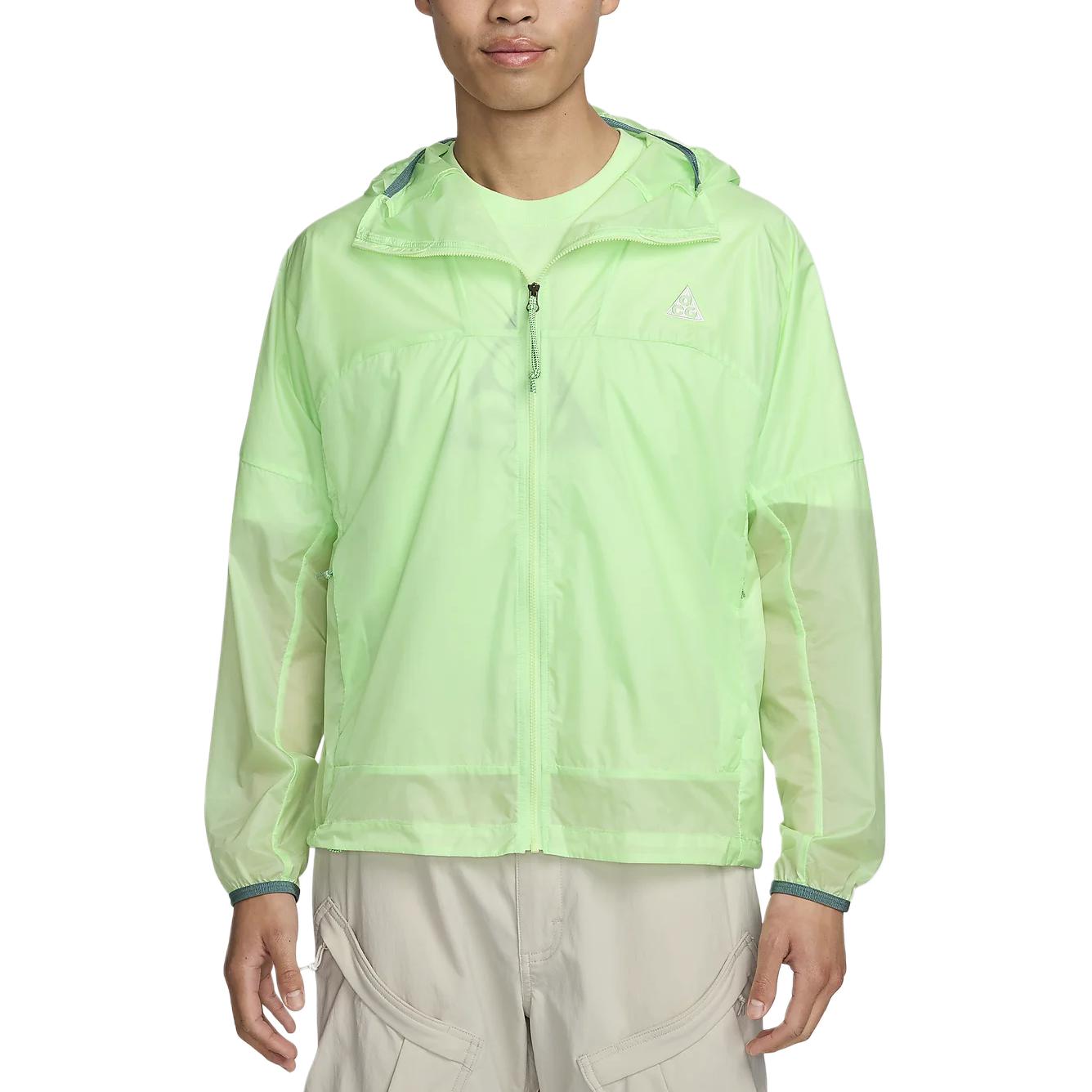Nike ACG 'Cinder Cone' Solid Color Zip Hoodie Jacket Light Green DB0979-376 圖 5
