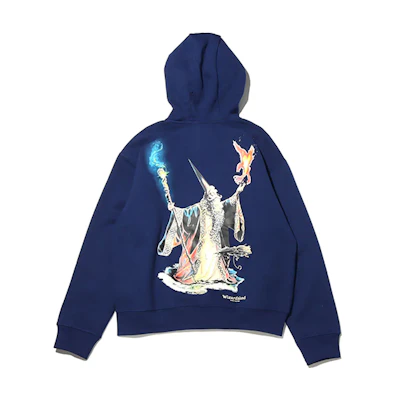 Nike ACG 'Wizard' Blue Pullover Hoodie with Wizard Print for Men CZ8881-492