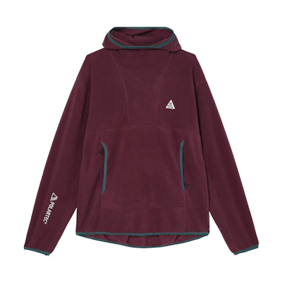 Nike ACG "Wolf Tree" Colorblock Hoodie Brown Red Men’s Casual Long Sleeve FN0371-681