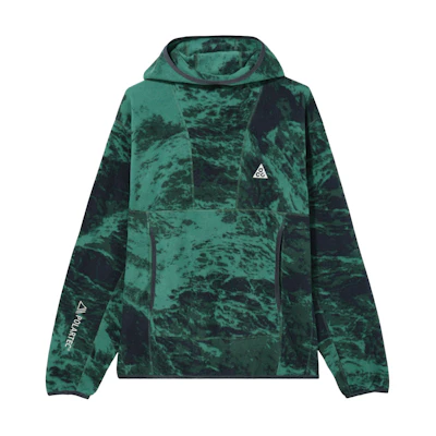 Nike ACG "Wolf Tree" Printed Hoodie Coastal Blue Long Sleeve Sweatshirt FN2454-361
