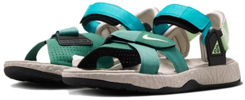 Nike 魔術貼固定透氣耐穿 沙灘涼鞋 男女同款 藍綠 Lookbook Nike 魔術貼固定透氣耐穿 沙灘涼鞋 男女同款 藍綠