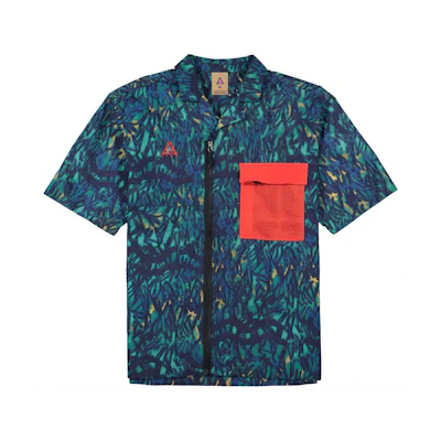 Nike ACG All Over Print Shirt Royal Blue/Orange CD7636-405