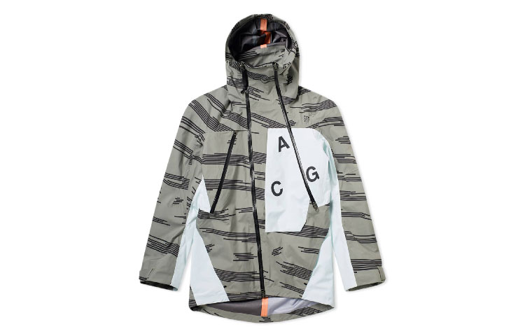 Nike ACG Alpine Jacket All-Over Print Black Hoodie  Casual Outerwear 924075-004
