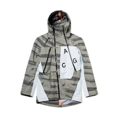 Nike ACG Alpine Jacket All-Over Print Black Hoodie Casual Outerwear 924075-004