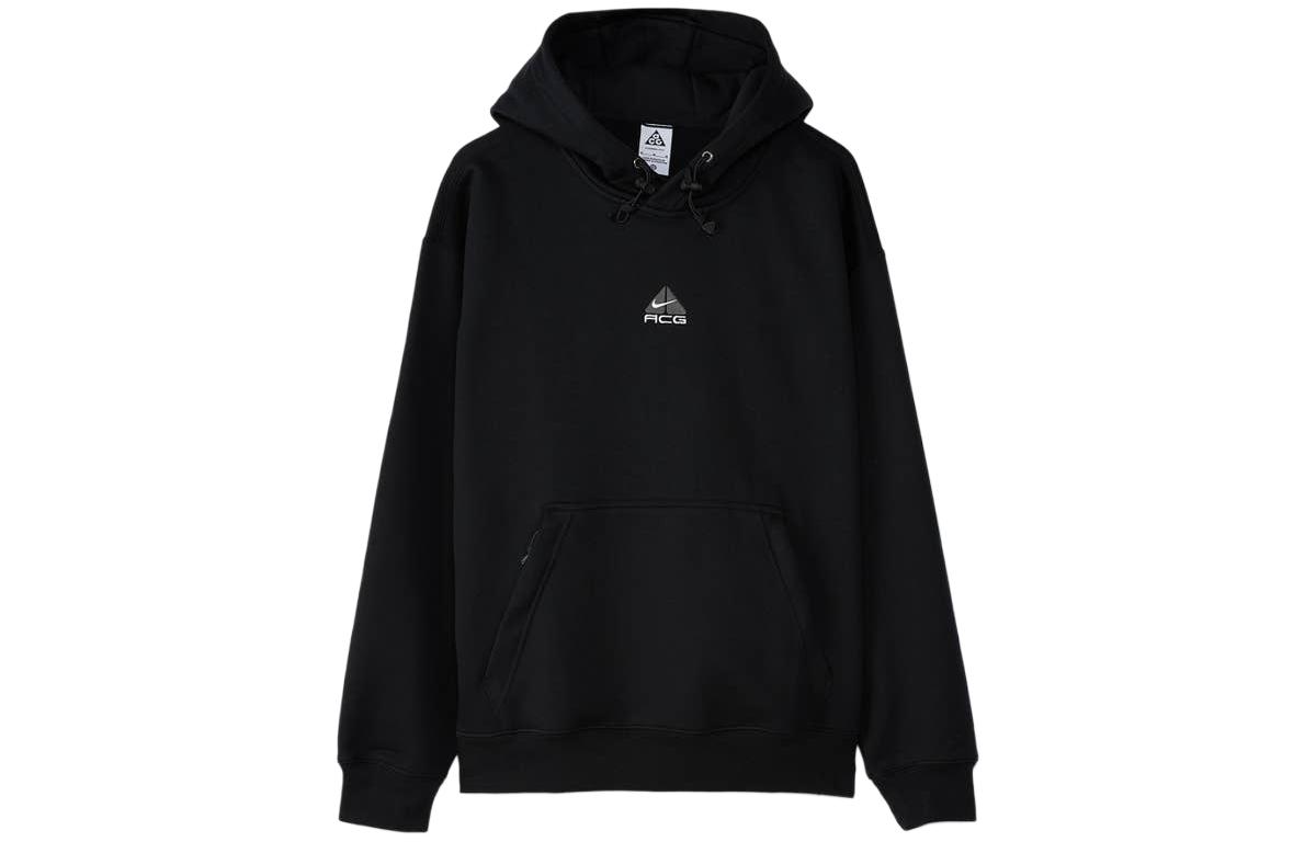 Nike ACG Black Hoodie Solid Color Casual Long Sleeve Sweatshirt DH3087-013