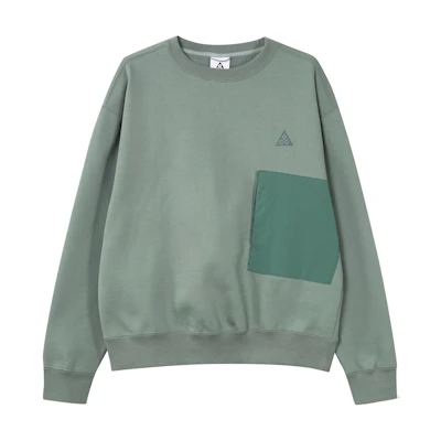 Nike ACG Colorblock Pocket Pullover Sweatshirt Men’s Green CV0683-365