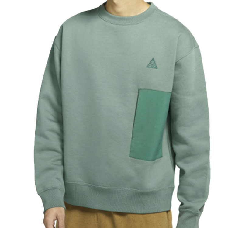 Shop Nike ACG Baju Sejuk Lelaki Hijau Poket Blok Warna Pullover CV0683-365