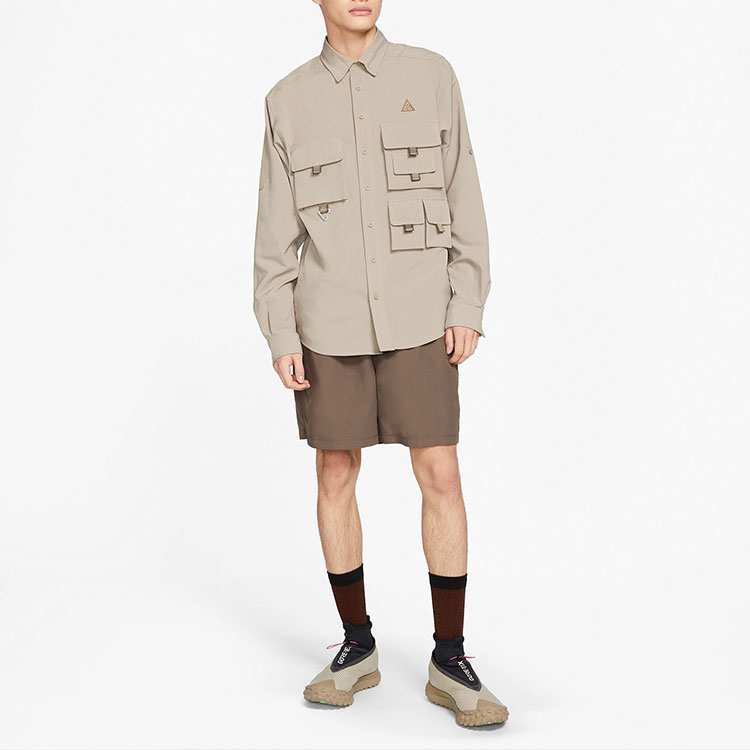 Shop 나이키 ACG Dri-FIT ADV UV "데바스테이션 트레일" 유틸리티 자켓 카키 DB1014-087