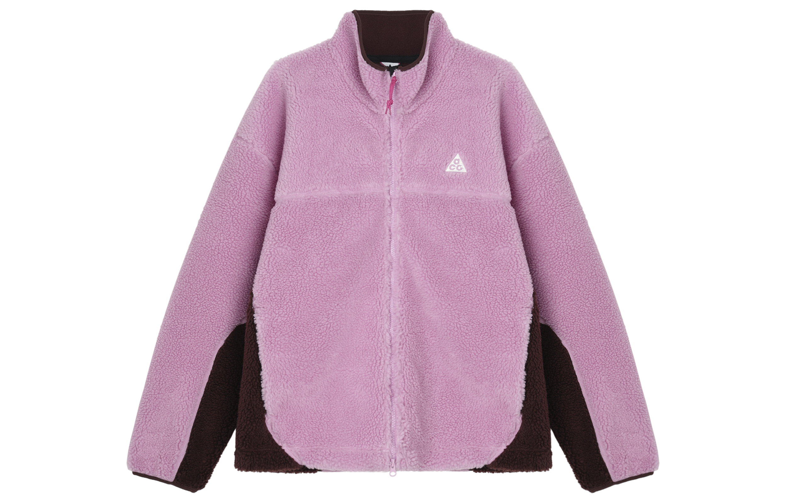 Nike ACG Fleece Jacket Pink Embroidered Lettering Warm Comfortable Outdoor FV8654-632