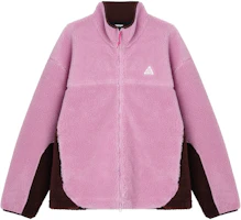 Nike ACG Fleece Jacket Pink Embroidered Lettering Warm Comfortable Outdoor FV8654-632 Nike ACG Fleece Jacket Pink Embroidered Lettering Warm Comfortable Outdoor FV8654-632