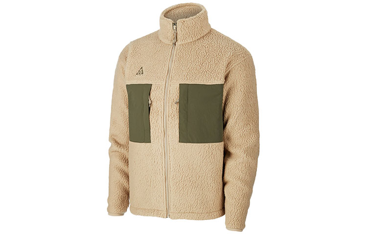 Nike ACG Fleece Jacket with Contrast Pocket Yellow Brown Outerwear CT2950-247