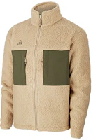 Nike ACG Fleece Jacket with Contrast Pocket Yellow Brown Outerwear CT2950-247 Nike ACG Fleece Jacket with Contrast Pocket Yellow Brown Outerwear CT2950-247