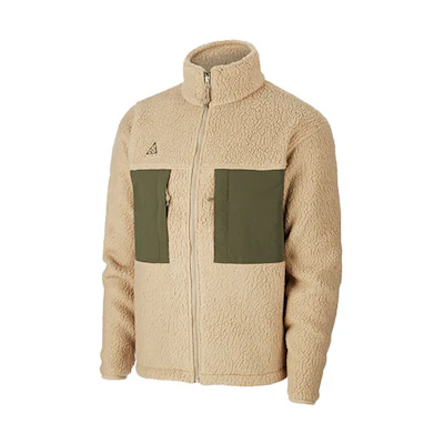 Nike ACG Fleece Jacket with Contrast Pocket Yellow Brown Outerwear CT2950-247