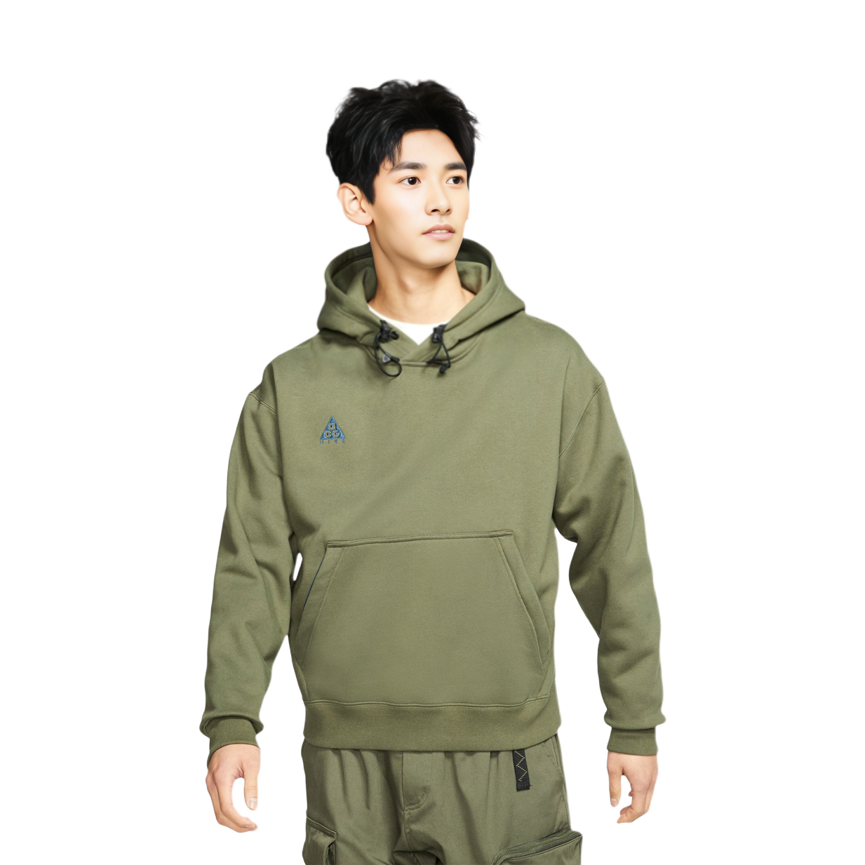 Nike ACG Fleece Pullover Hoodie Dark Green BQ7199-325 圖 4