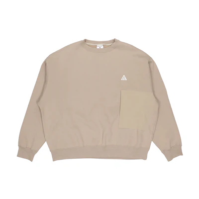 Nike ACG Fleece Pullover Hoodie Khaki Casual Sweatshirt CV0683-247