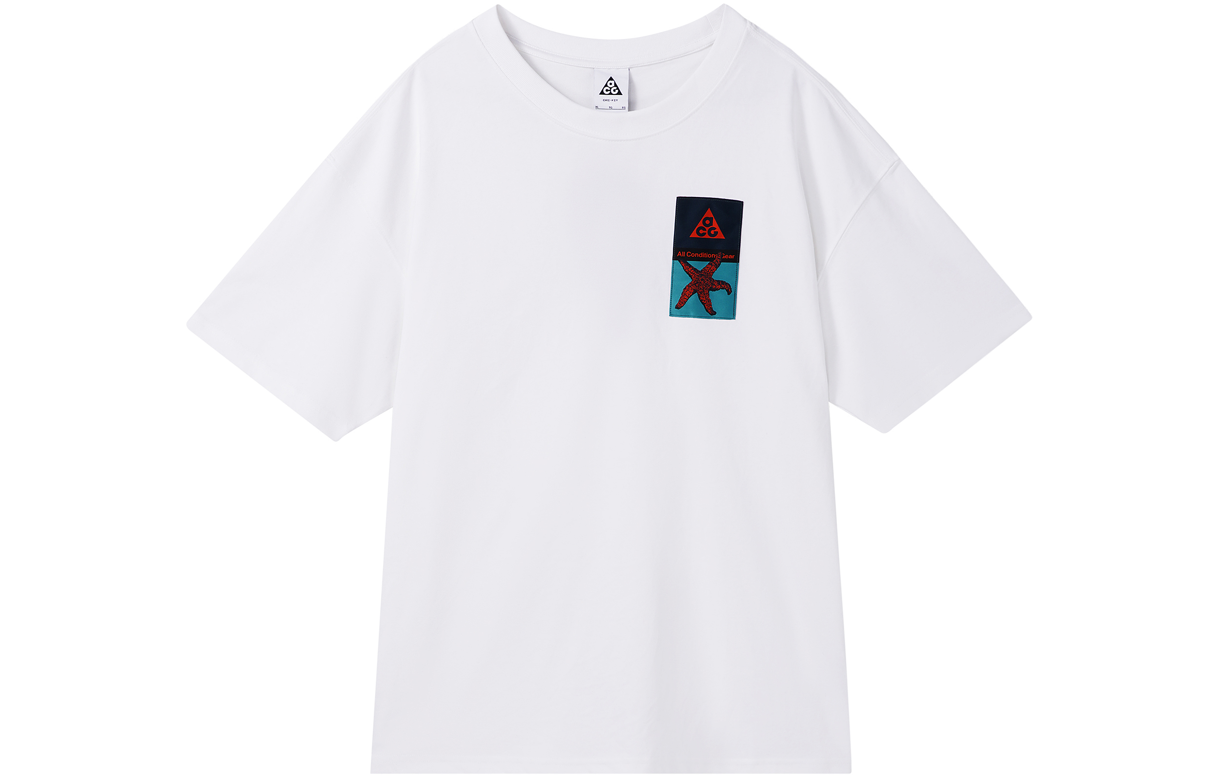 Nike ACG Graphic Patch Casual Oversized T-Shirt White DX9444-100