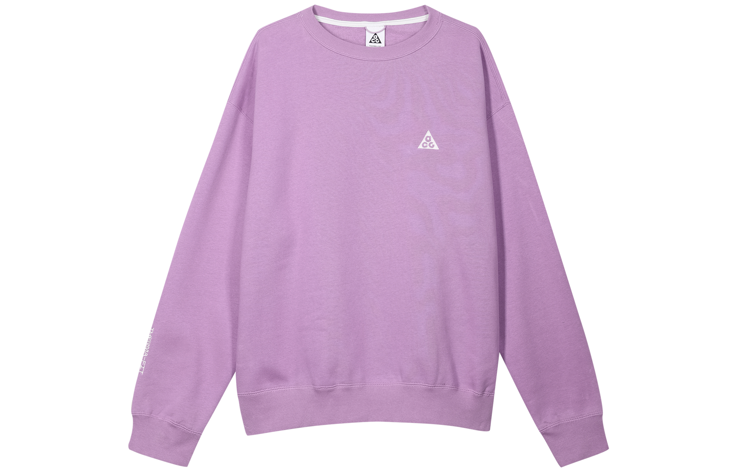 Nike ACG Logo Embroidered Pullover Sweatshirt Purple Unisex Couple Style DX9612-532