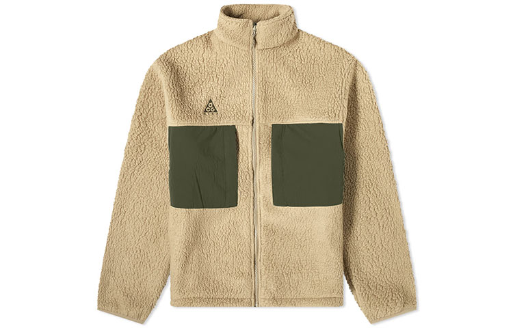 Order 나이키 ACG 로고 플리스 재킷 컬러블록 포켓 - 카키 CT2949-247