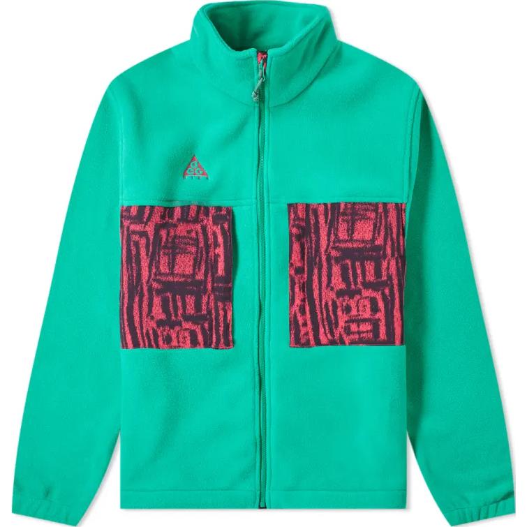 Nike ACG Logo Print Retro Sports Jacket Green Full-Zip Track Jacket BQ3446-319 圖 2