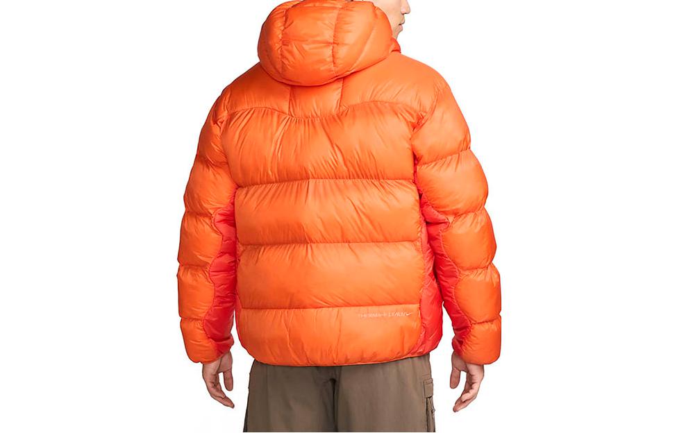 Shop Nike ACG Logo Printed Puffer Jacket Orange DH3071-819
