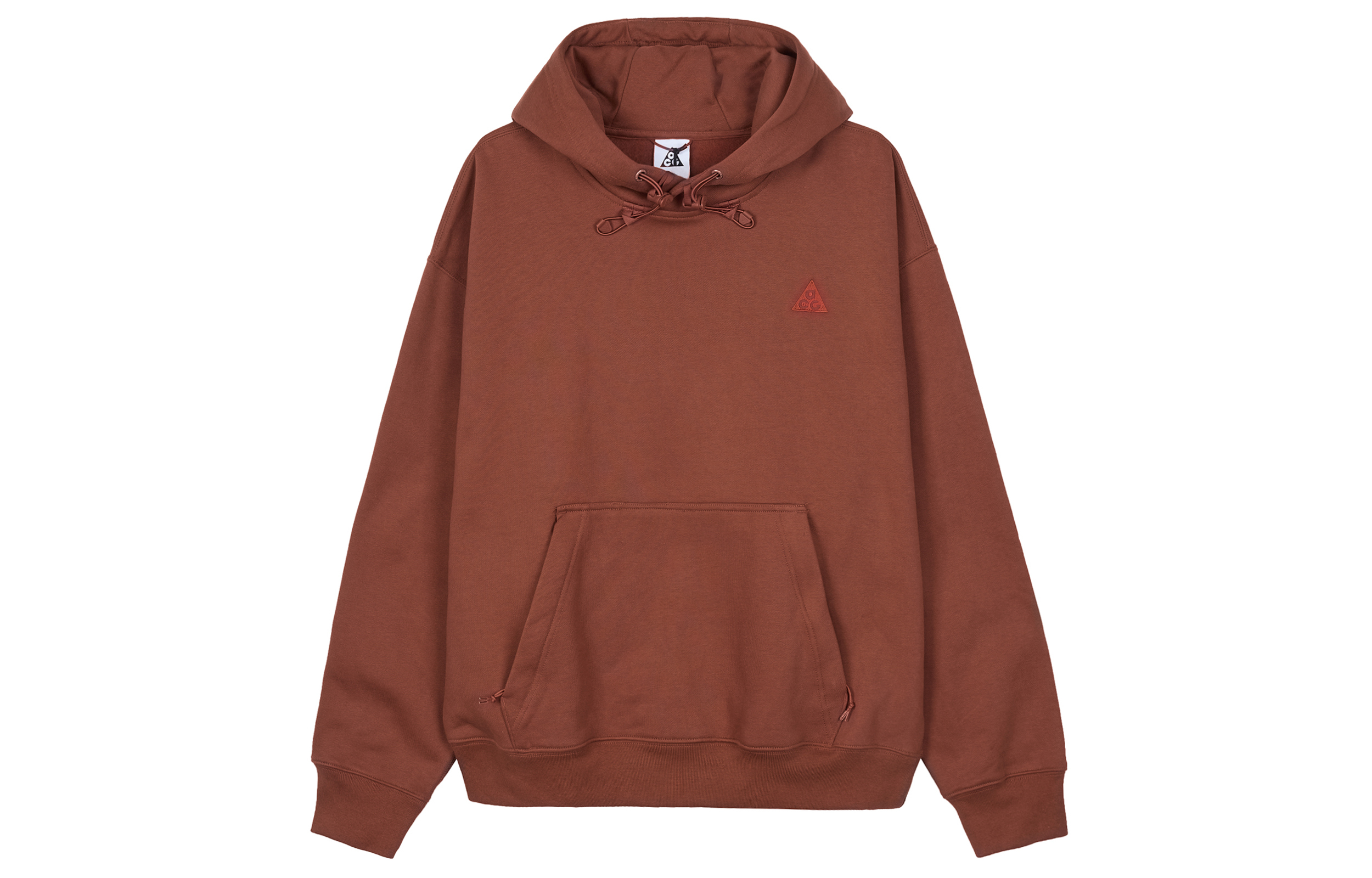 Nike ACG Logo Solid Color Loose Fit Hoodie Red Brown CW4490-670