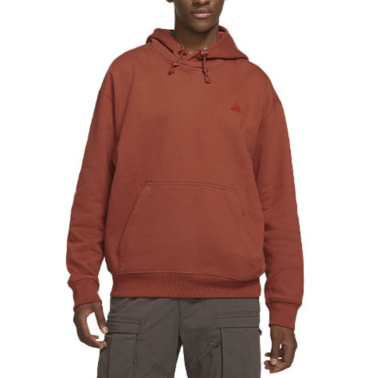 Nike ACG Logo Solid Color Loose Fit Hoodie Red Brown CW4490-670 圖 5