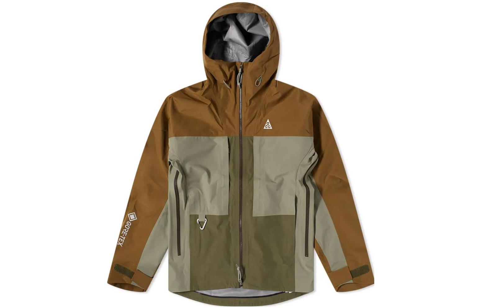 Nike ACG Misery Ridge GORE-TEX Multicolor Hooded Jacket Brown Men’s. CV0634-242