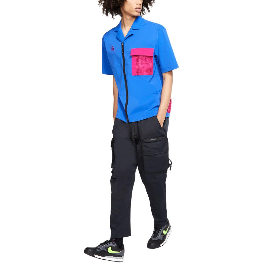 Shop Nike ACG 多口袋戰術工裝長褲 黑藍色 CD7647-010