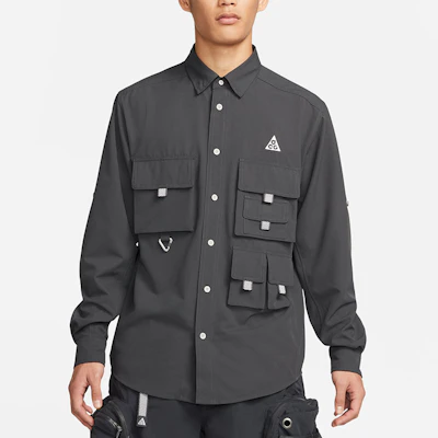 耐克ACG藏蓝多口袋户外休闲工装男士长袖夹克 DN3937-070 Details for 耐克ACG藏蓝多口袋户外休闲工装男士长袖夹克 DN3937-070