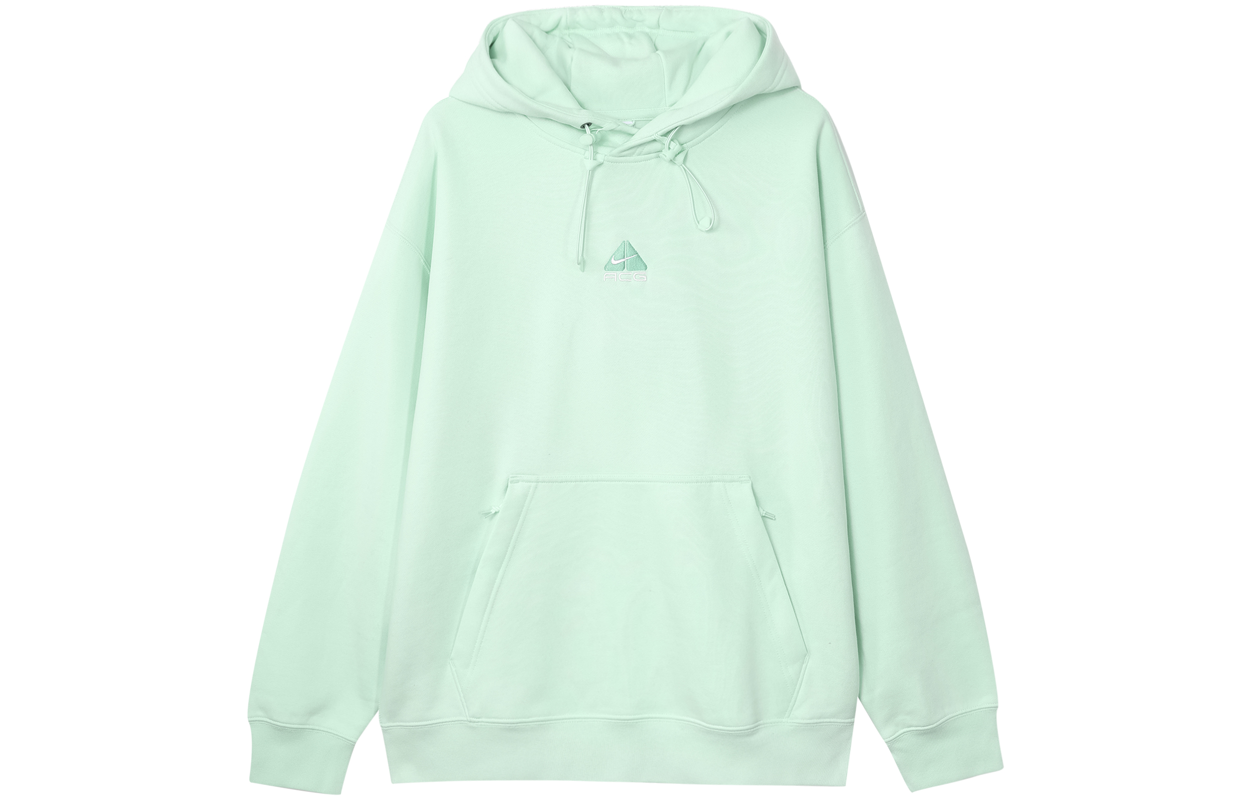 Nike ACG Pastel Mint Hoodie with Solid Color and Embroidered Triangle Logo DH3088-379 圖 2