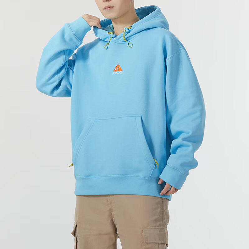 Nike ACG Solid Logo Fleece Outdoor Hoodie Blue DH3088-407 圖 6