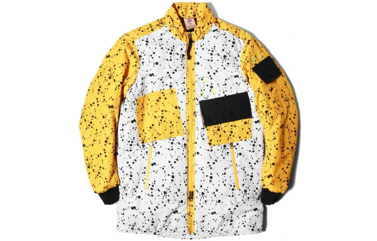 Nike ACG Splatter Patchwork Jacket White Yellow AQ3531-100