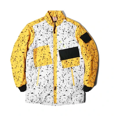 Nike ACG Splatter Patchwork Jacket White Yellow AQ3531-100