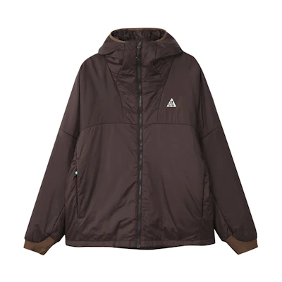 Nike ACG Therma-FIT ADV Rope de Dope Brown Logo Zip Hoodie Jacket. DV0364-203