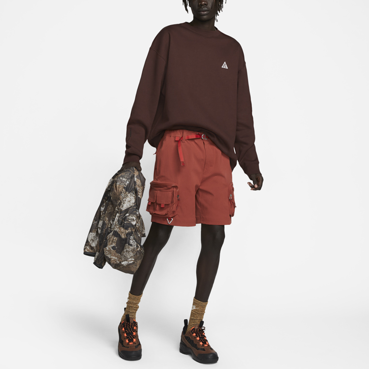Shop Nike ACG Therma-FIT 刺繡標誌大地色圓領衛衣 男女款 SS23 DX9612-227