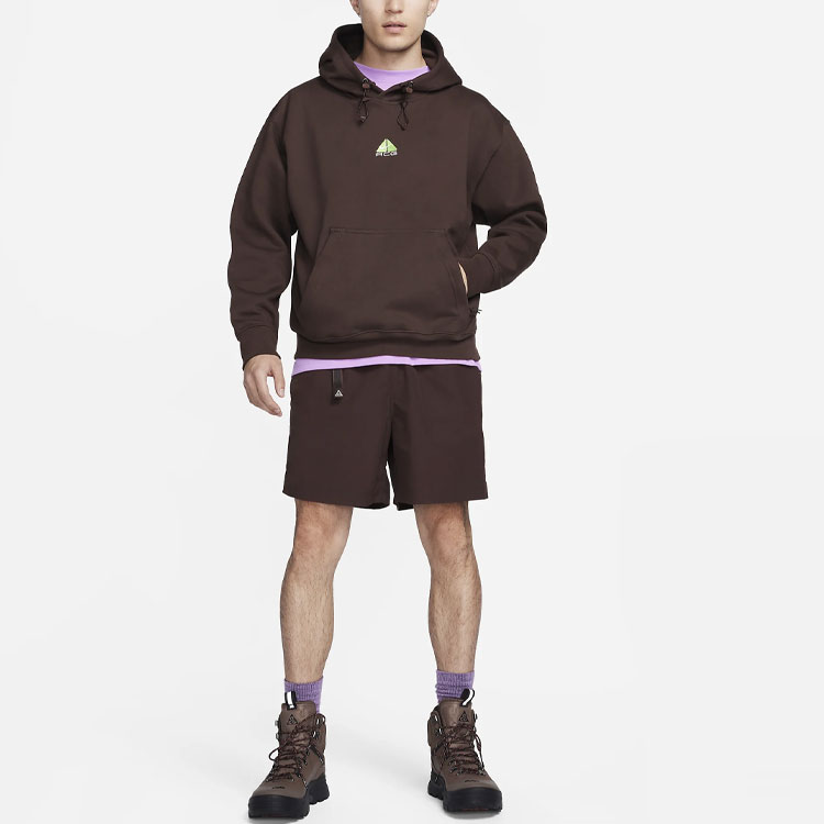Nike ACG Therma-FIT Embroidered Logo Hoodie Unisex Dark Brown DH3088-227 圖 4