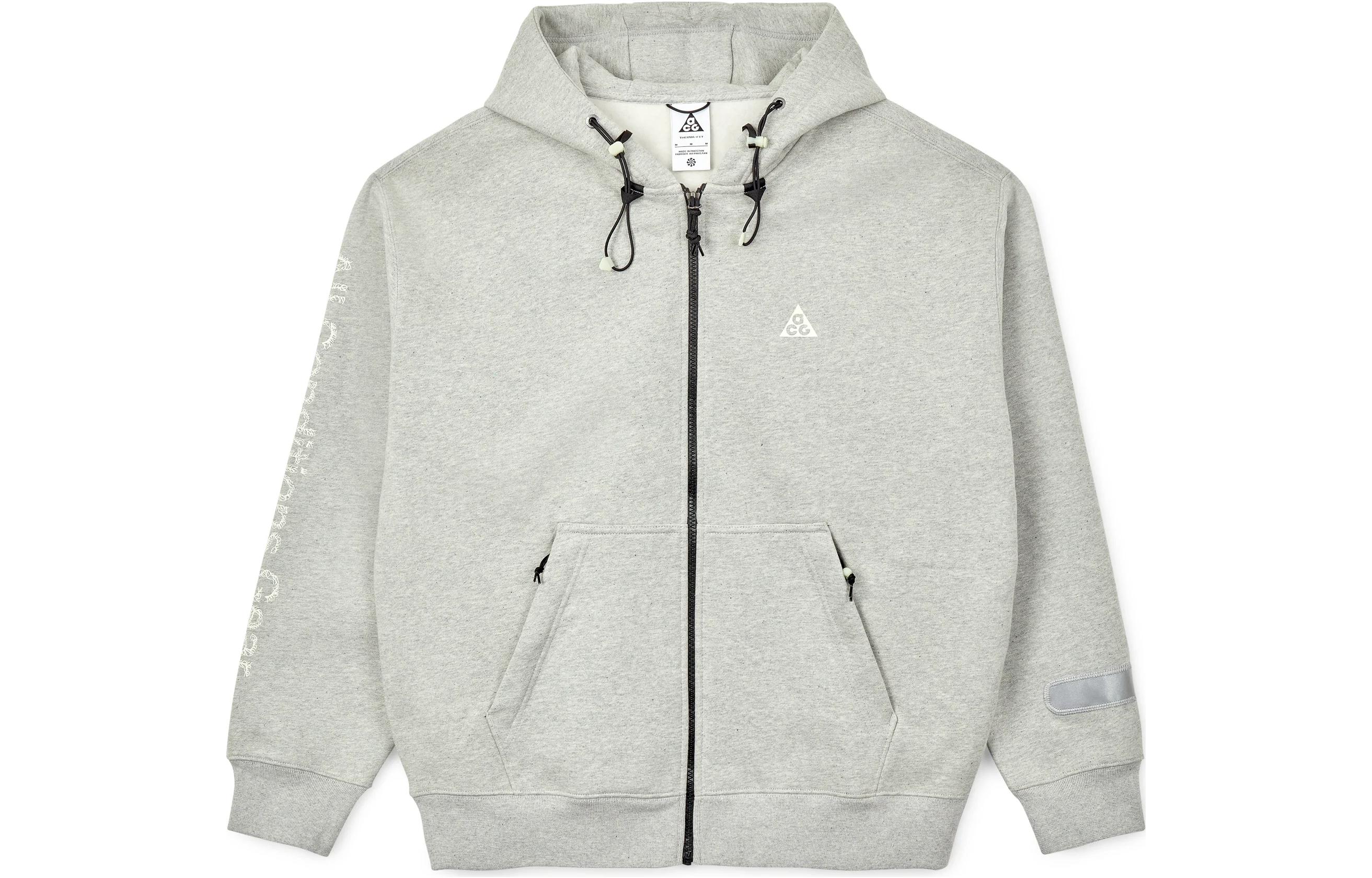 Nike ACG Therma-Fit Logo Zip Hoodie Sweatshirt Gray DM4248-050 圖 2