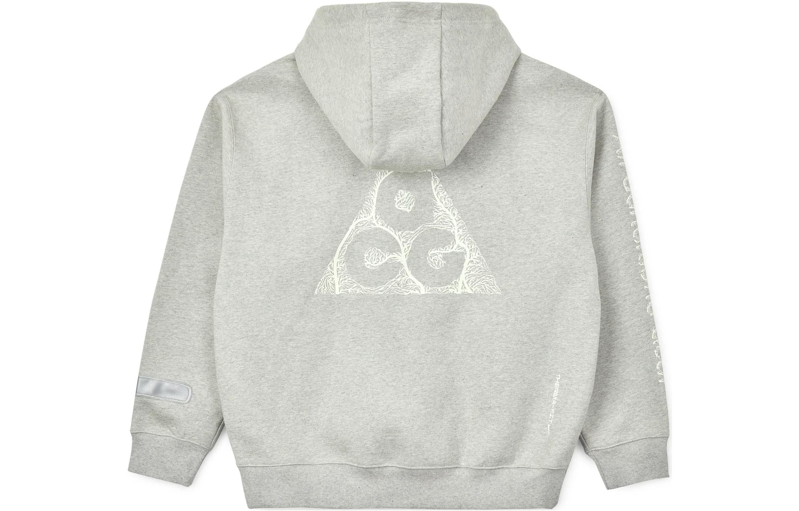 Nike ACG Therma-Fit Logo Zip Hoodie Sweatshirt Gray DM4248-050 圖 3