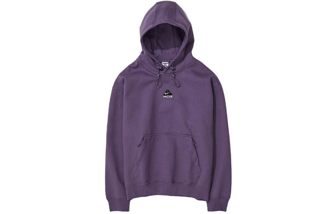 Nike ACG Therma-FIT Sweatshirt Grey Purple Unisex with Embroidered Logo DH3087-553
